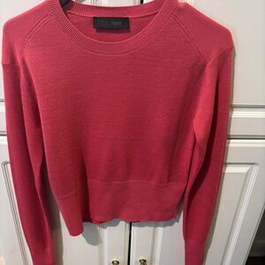 zara pink cropped sweater size m NWOT